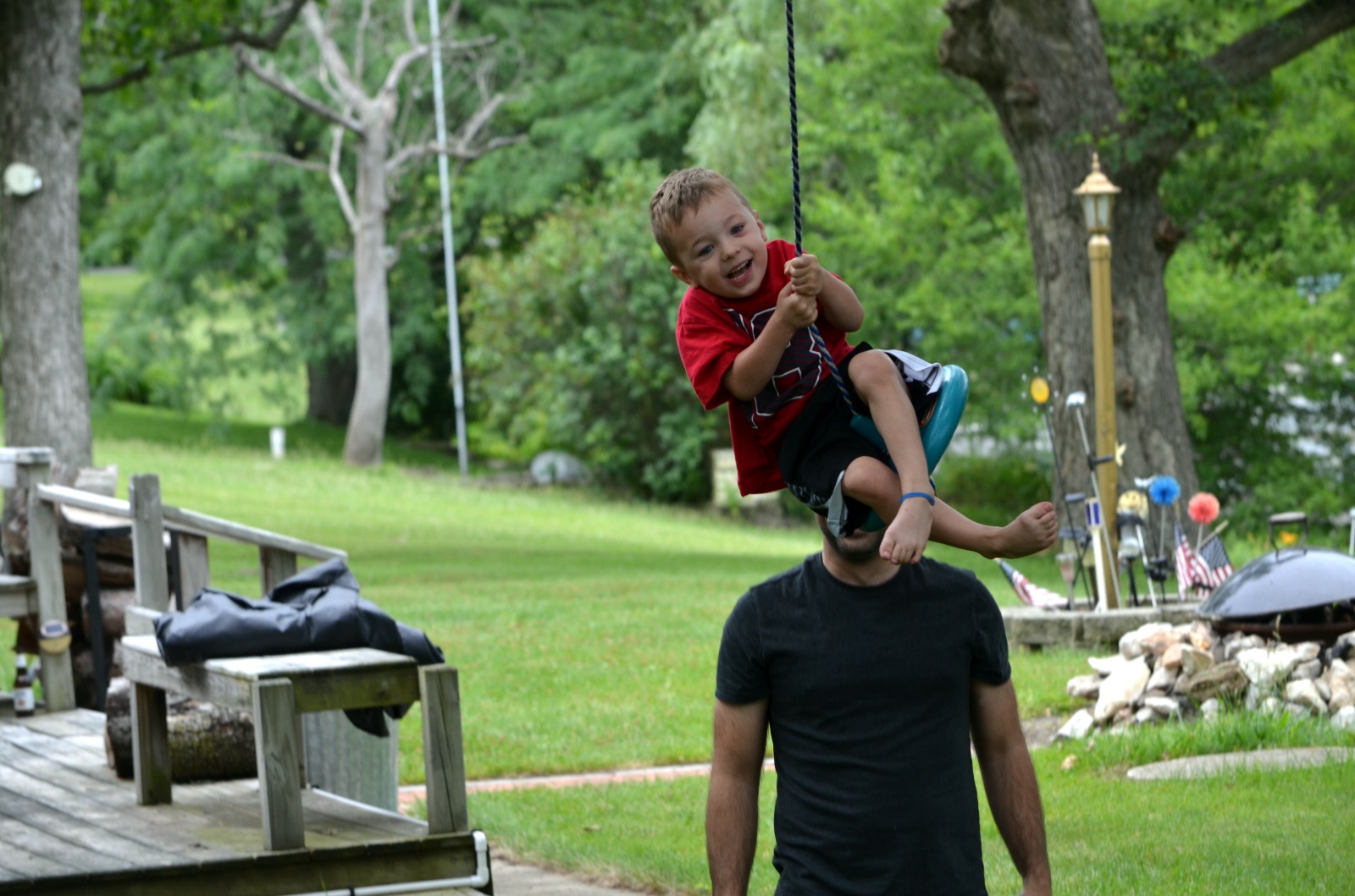 Nicholas on the swing