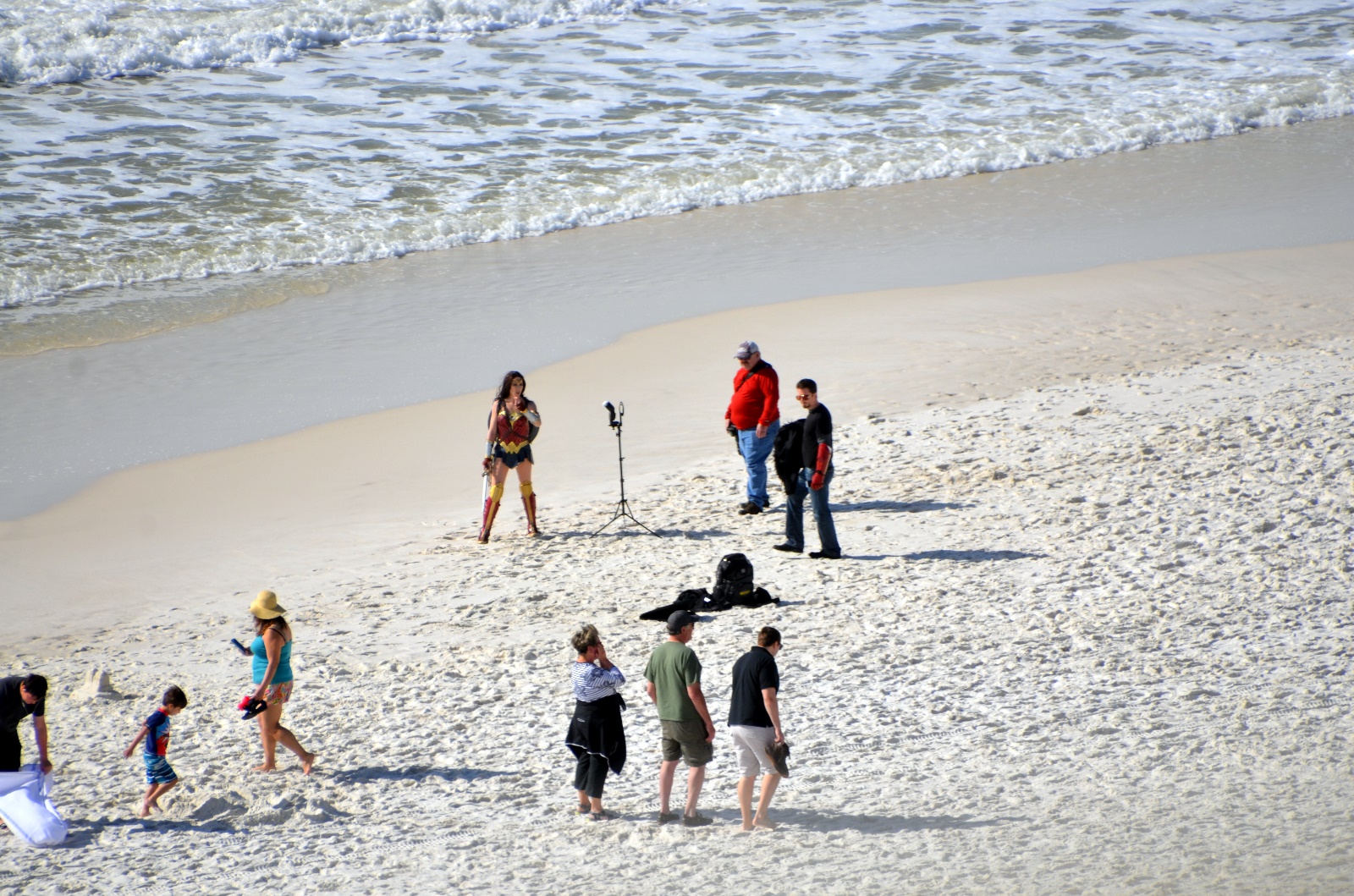 Wonder Woman on the Beach